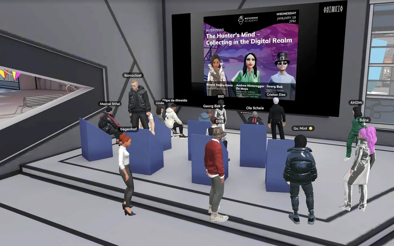Spatial Space der Metaverse Academy am WEF in Davos. Spatial Space der Metaverse Academy am WEF in Davos