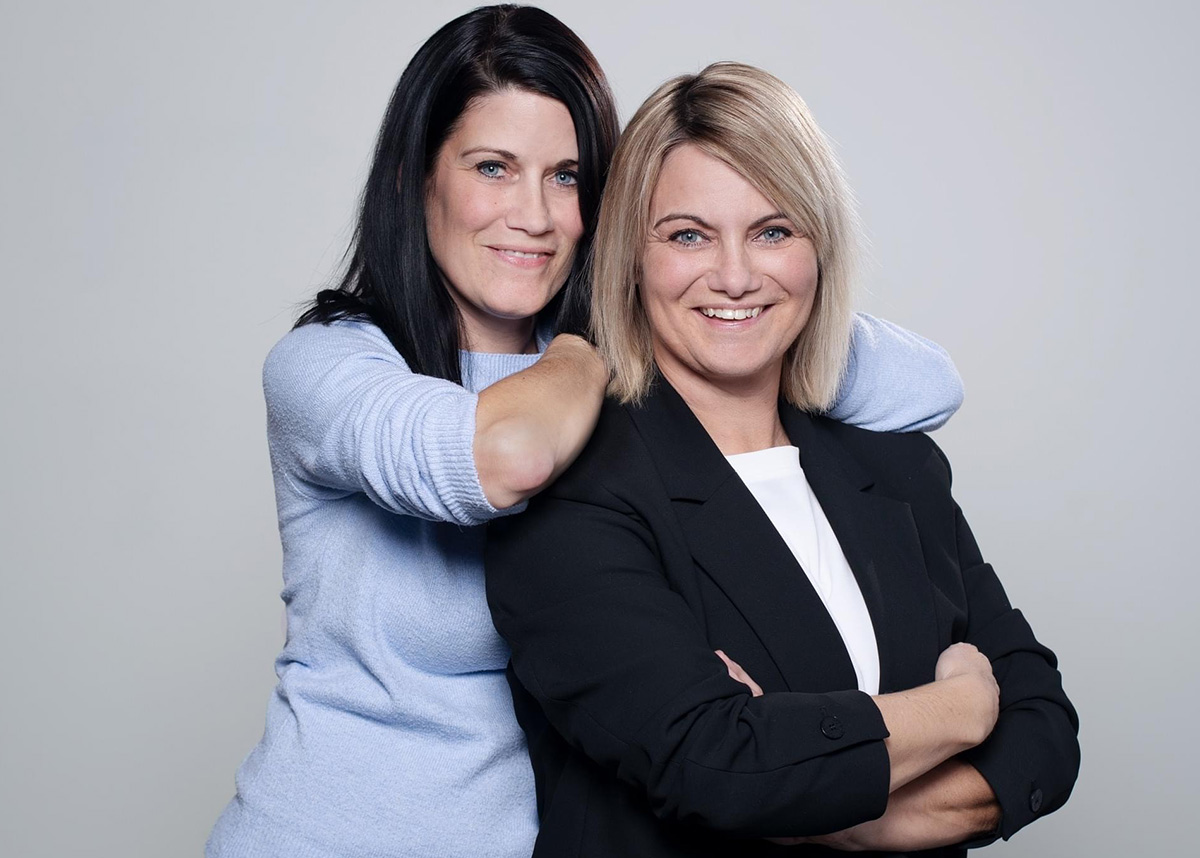 Daniela und Caroline Baumann von Vigier Beton