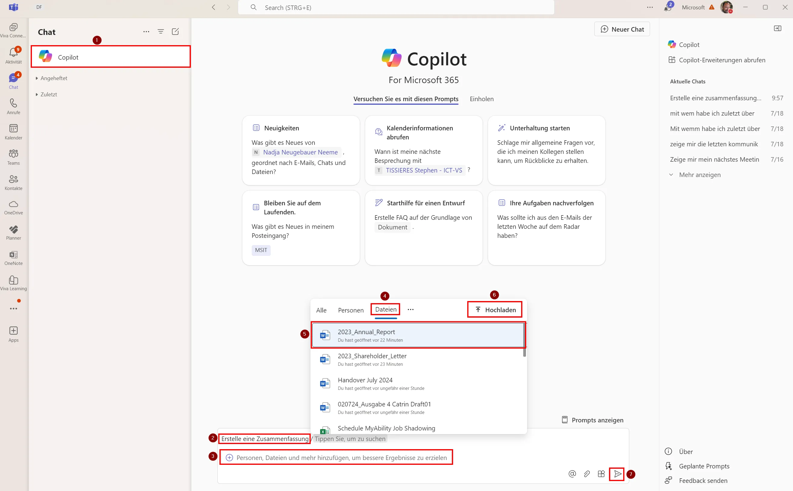 Erstellen einer Zusammenfassung