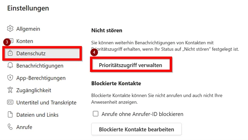Shortcuts Microsoft Teams