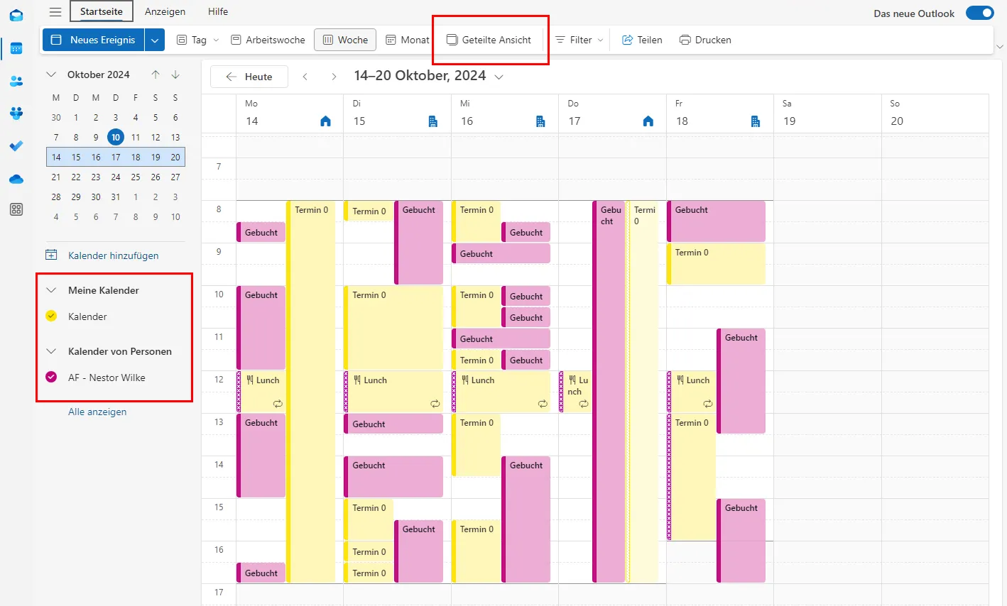 Microsoft Outlook Kalender