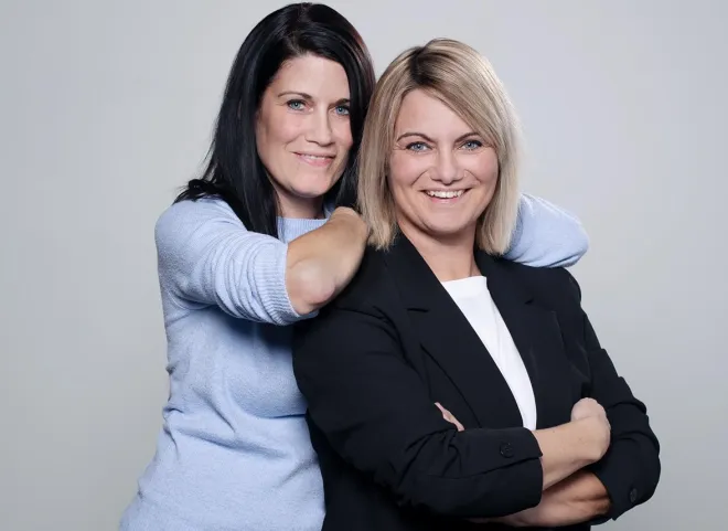 Daniela und Caroline Baumann von Vigier Beton