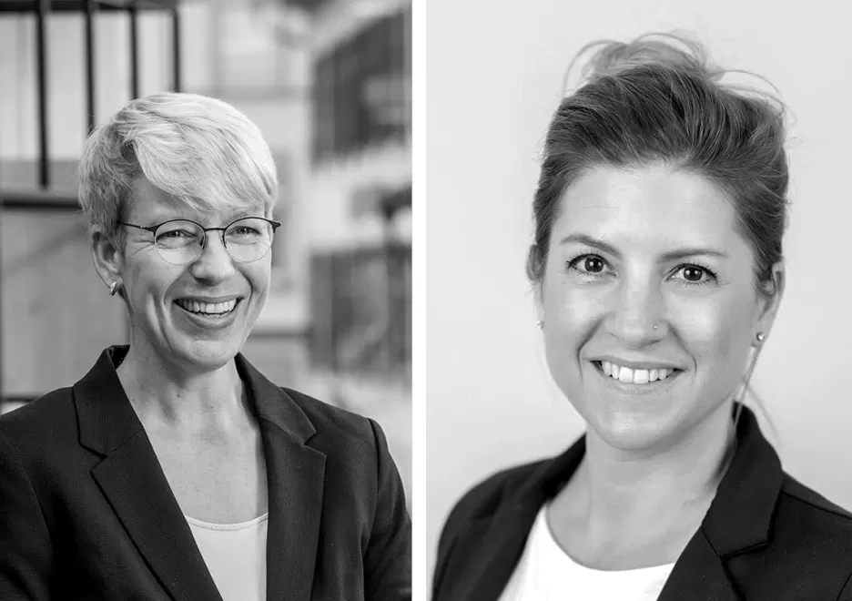 Angelika Ramer und Miriam Scherrer, Assistentin bei der USZ Foundation Angelika Ramer Miriam Scherrer, Assistentin bei der USZ Foundation